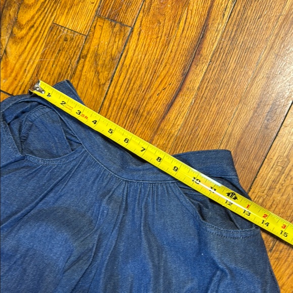 JAG VTG Women's Cottagecore Dark Wash Denim Skirt Blouse Set Talon Zipper Size 6 - Picture 11 of 16